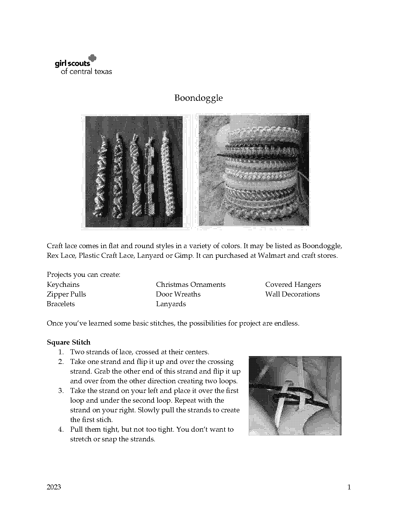 plastic craft lace designs instructions